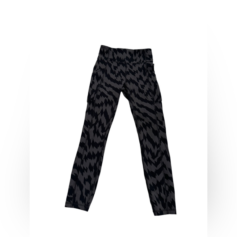 LULULEMON Invigorate High-Rise Tight 25" Voltage Graphite Grey Black Sz 4